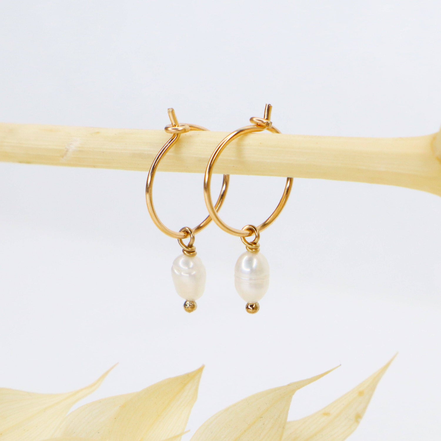 Créoles Gallinava gold filled 14 carats et Perle de culture - DupontDupont