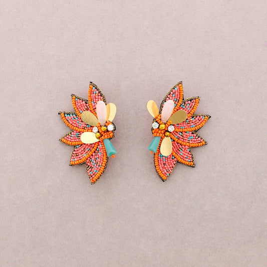 Boucles d'oreilles Wing Sequin: Vert