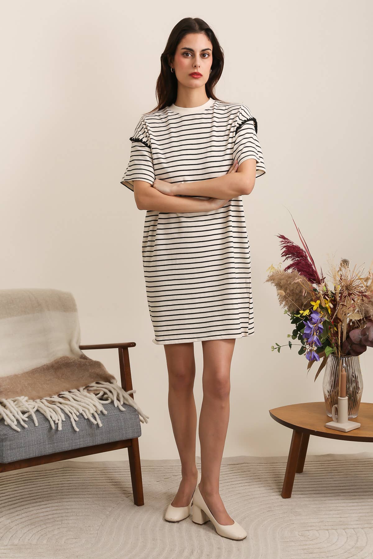 ROBE À RAYURES