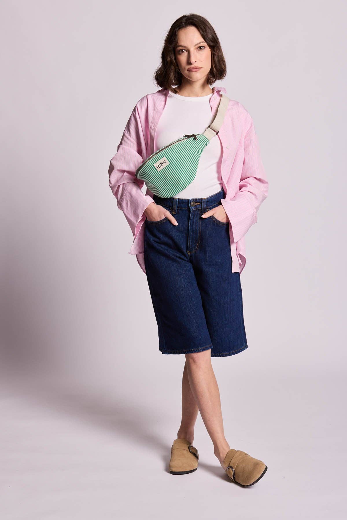 Sac banane Olivia Rayures vert - DupontDupont