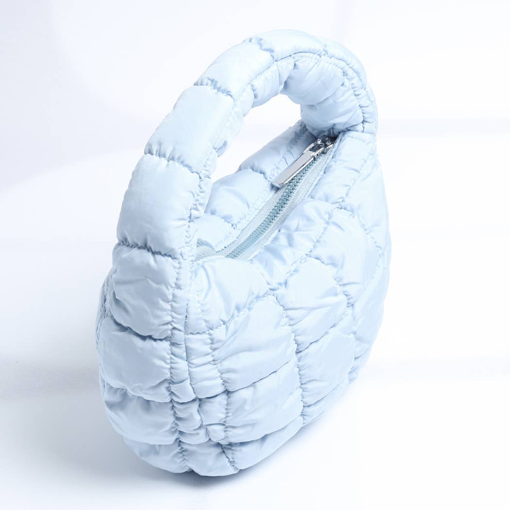 Sac mini nuage matelassé rose