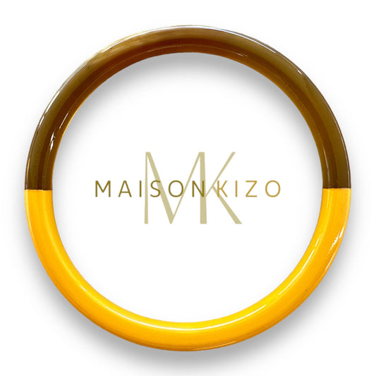 Jonc corne de buffle Jaune safran