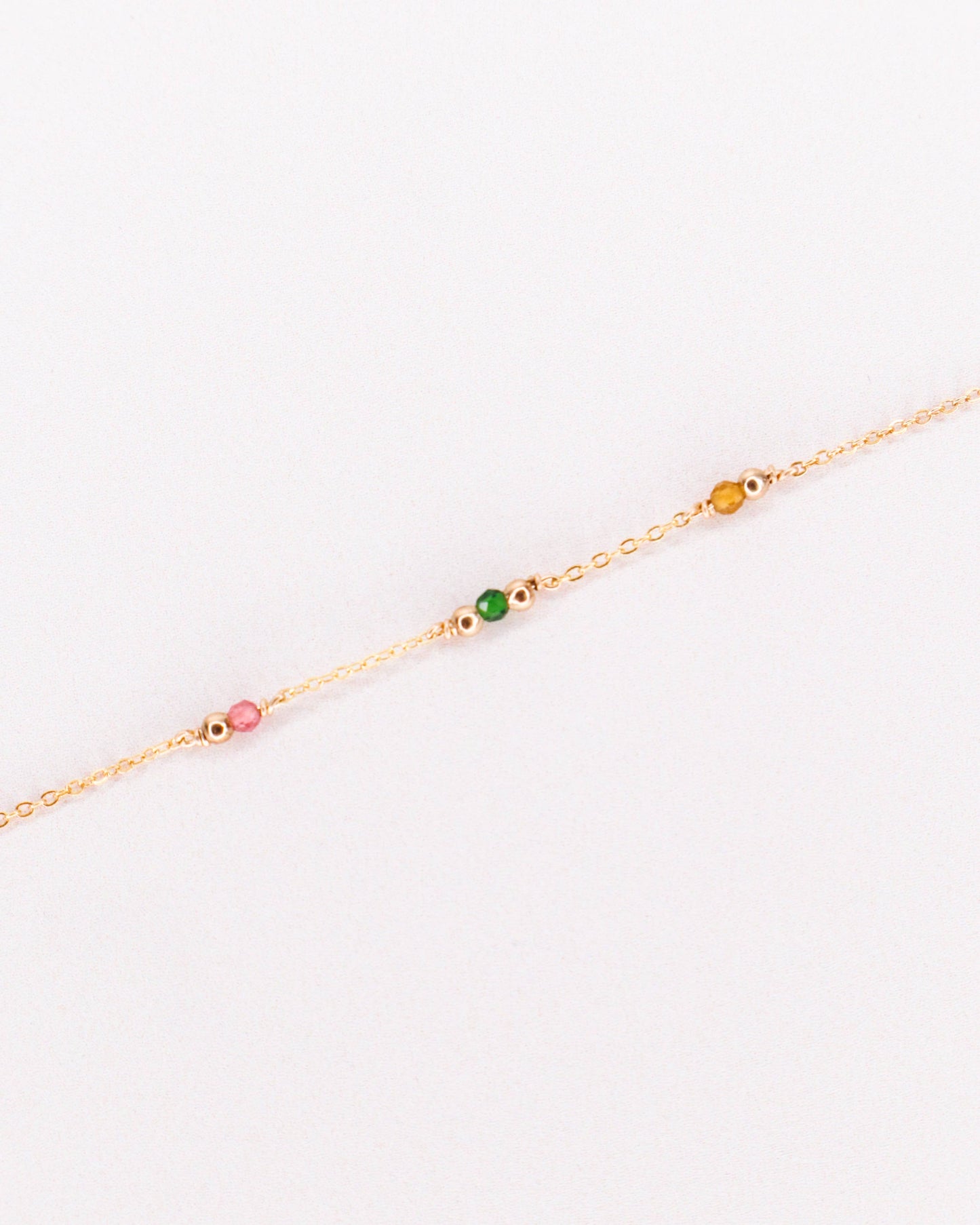 Bracelet Aube avec pierre Grenat
