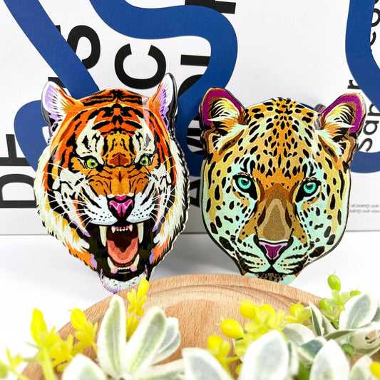 Pince à cheveux tête de Tigre