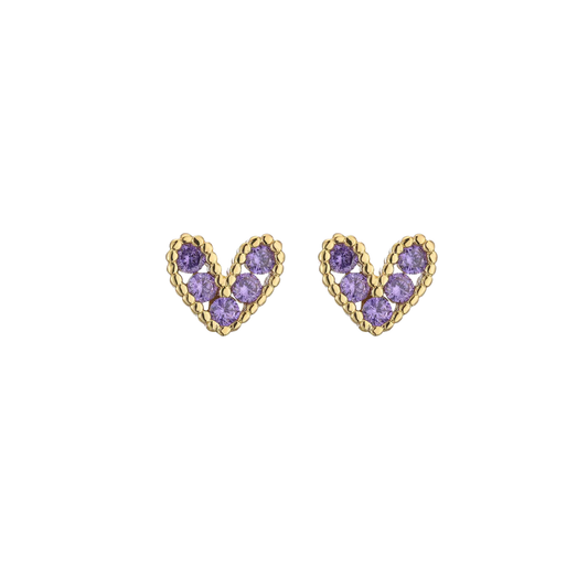 Puces cœur violet - DupontDupont