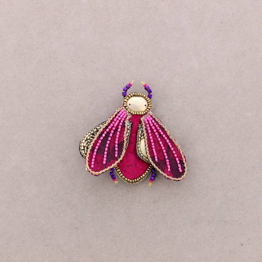 Broche Insecte Paillettes: Turquesa