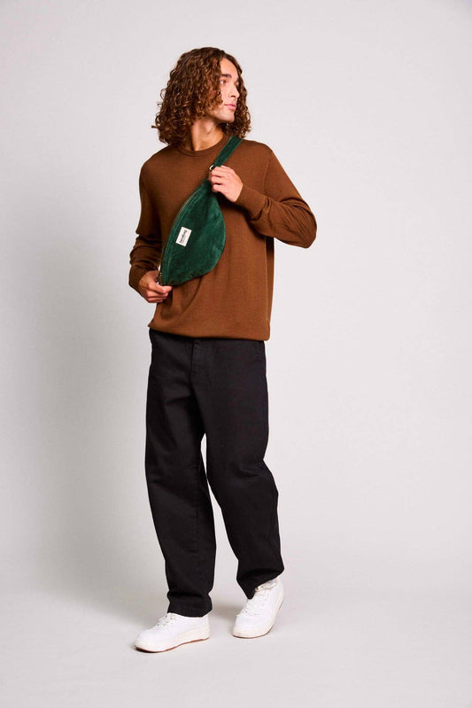 Sac banane Sasha Velours Sapin