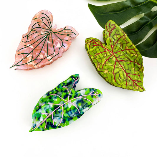 Pince à cheveux feuille