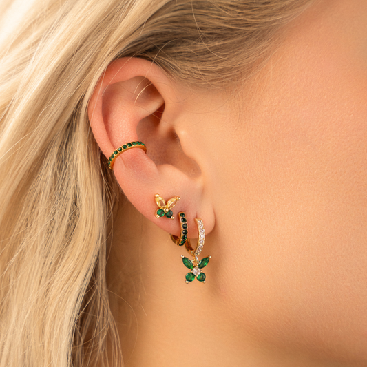 Puces Butterfly Allure vert