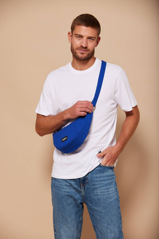 Sac demi-lune Andrea Bleu électrique - DupontDupont