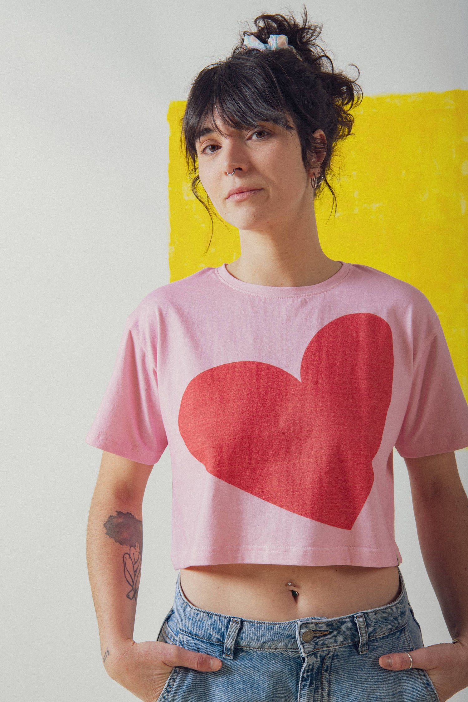 T-shirt Femme Coton Coupe Ample - Cœur - DupontDupont