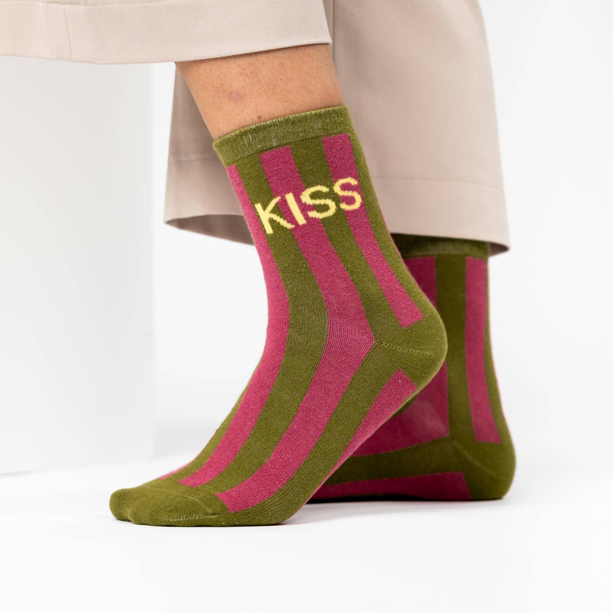 Chaussettes Rayées - Kiss