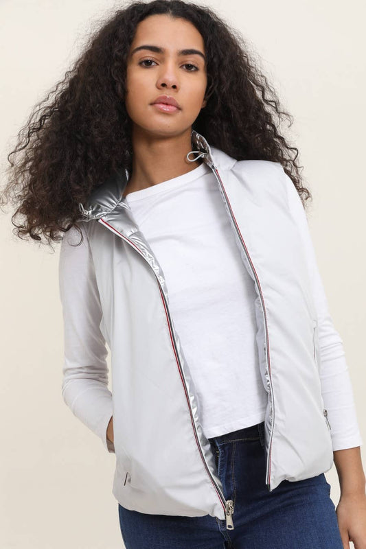 Doudoune sans-manches réversible