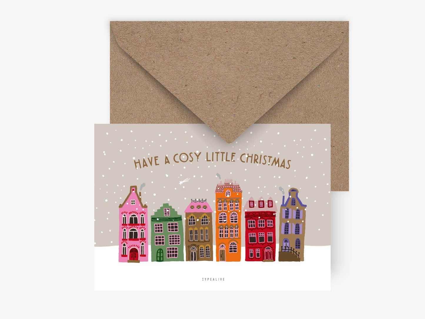 Carte postale: maisons de Noël - DupontDupont