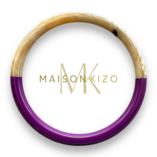 Jonc corne de buffle Aubergine