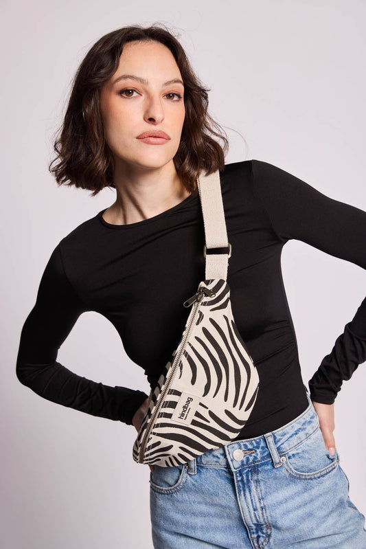 Sac banane Olivia Zèbre écru - DupontDupont