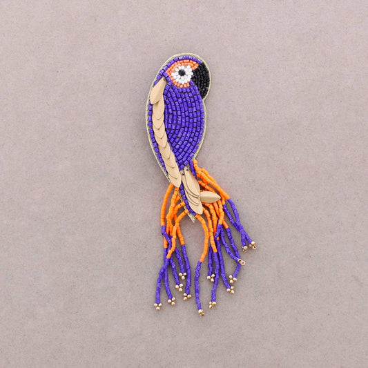 Broche Oiseau Paillettes: Azul Eléctrico - DupontDupont