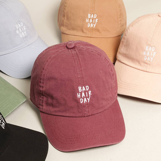 Casquette Bad Hair Day: VIEUX ROSE