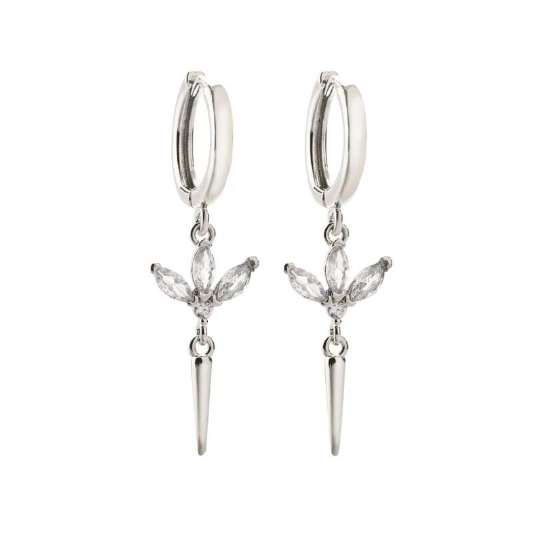 Boucles d'oreilles Alissa blanches