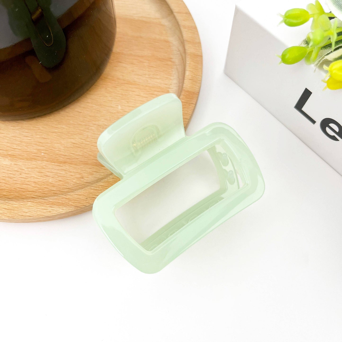 Pince à cheveux carrée vert foncé - DupontDupont