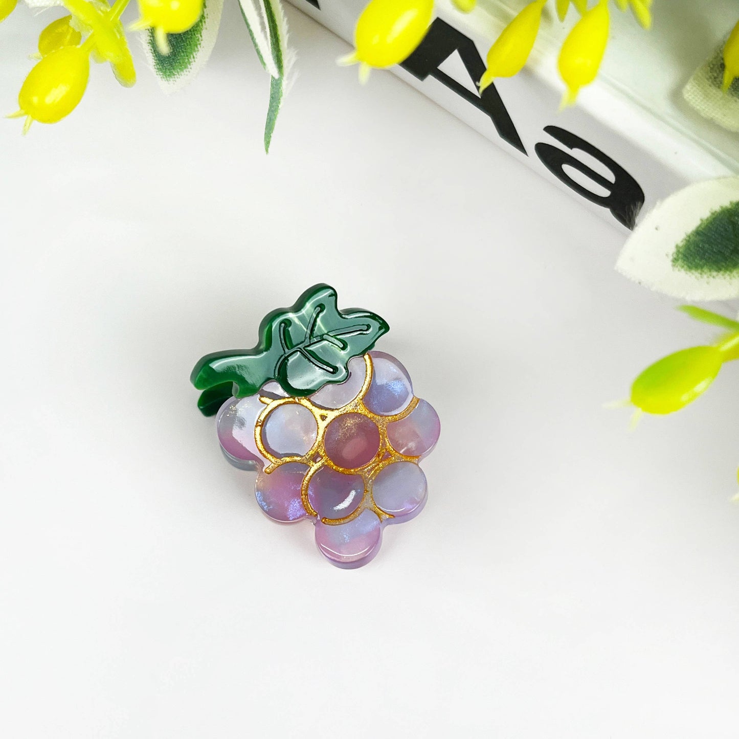 Mini pince à cheveux fruitée, petits accessoires pour cheveux: Ananas