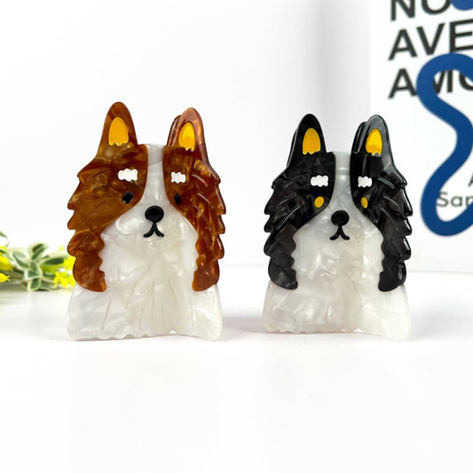 Pince à cheveux chien Border Collie