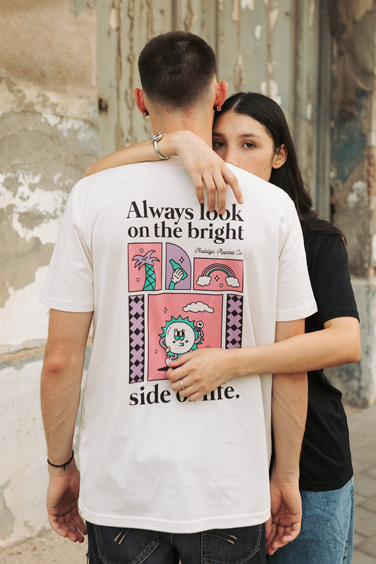 T-shirt Regarde toujours le bon côté de la vie