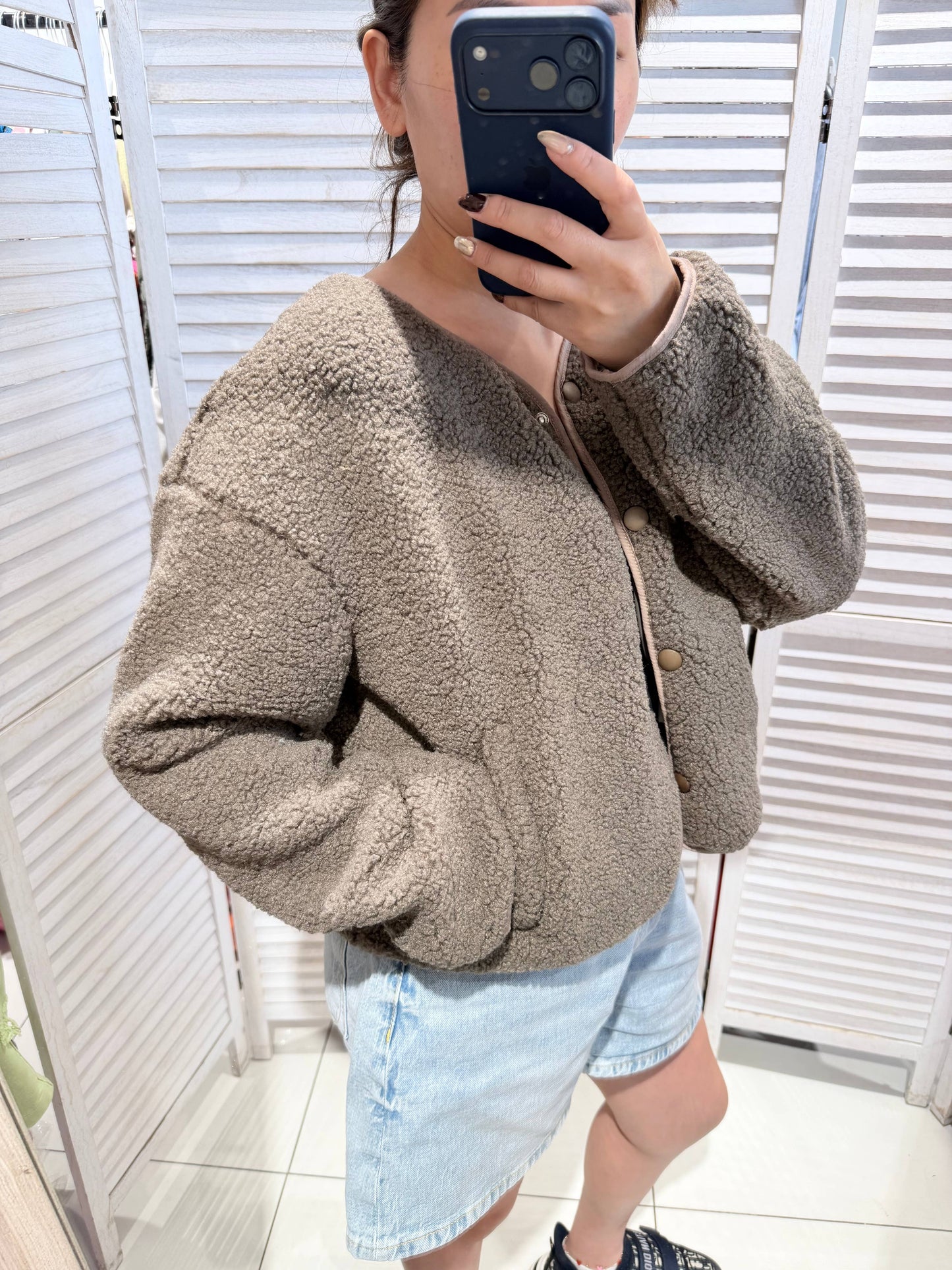Veste à message: Taupe / TU