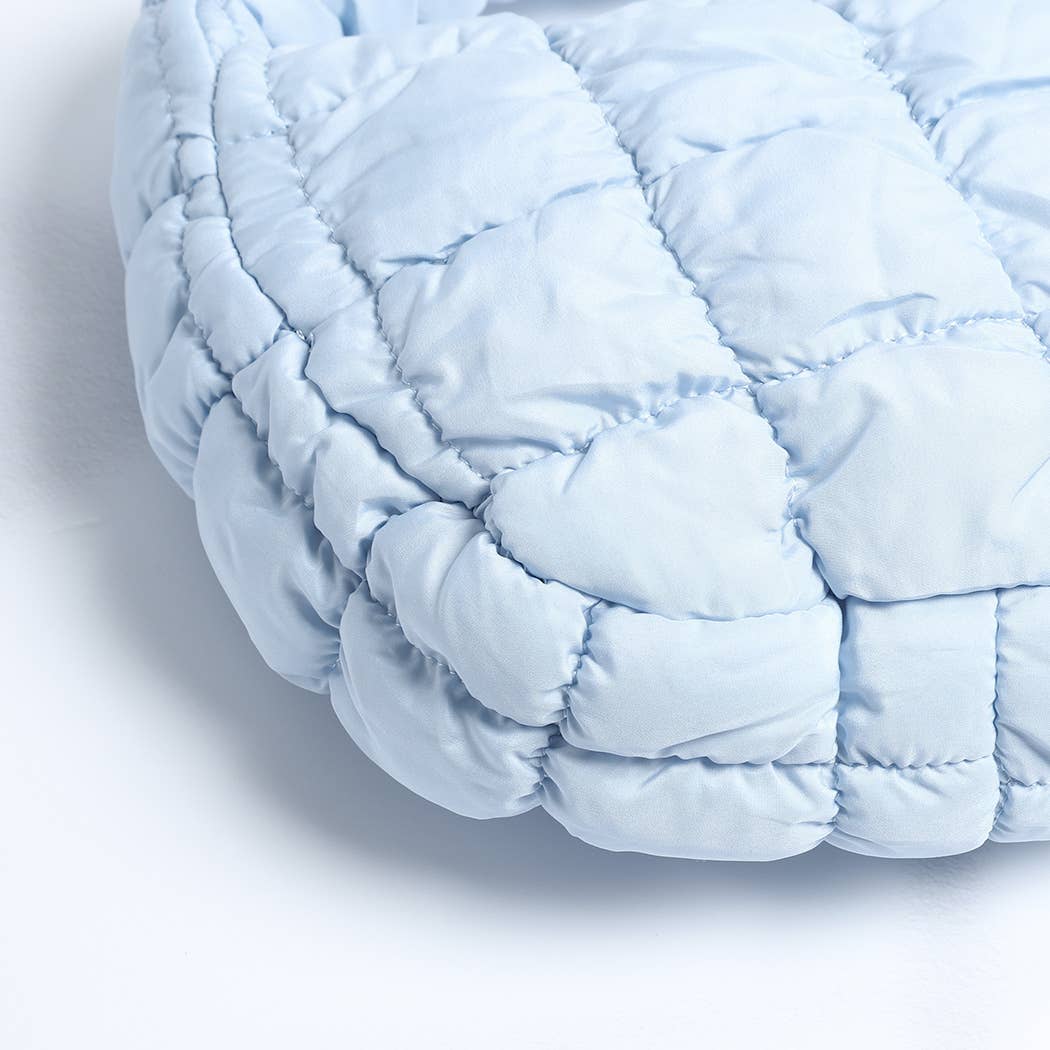 Sac mini nuage matelassé rose