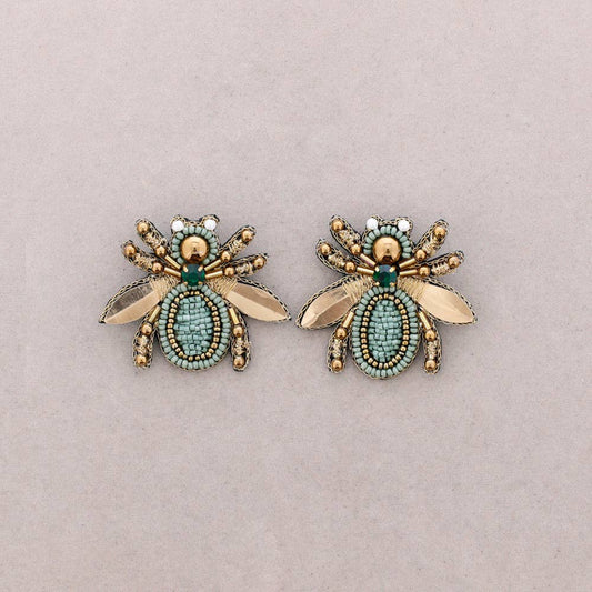 Boucles abeille Turquoise