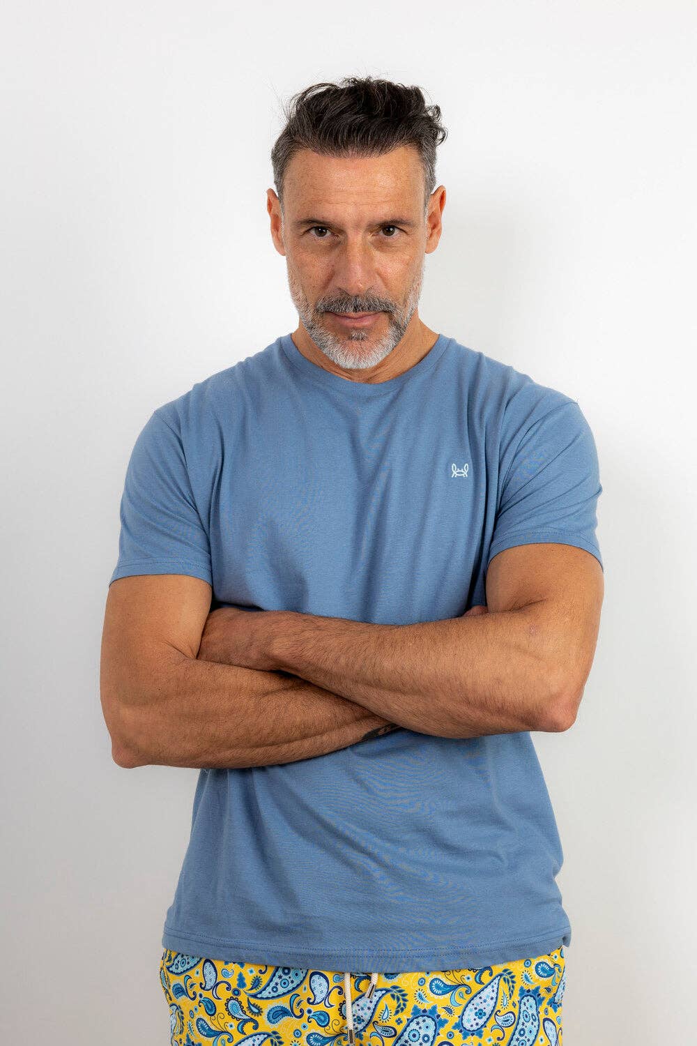 T-shirt Basique Bleu Acide: M