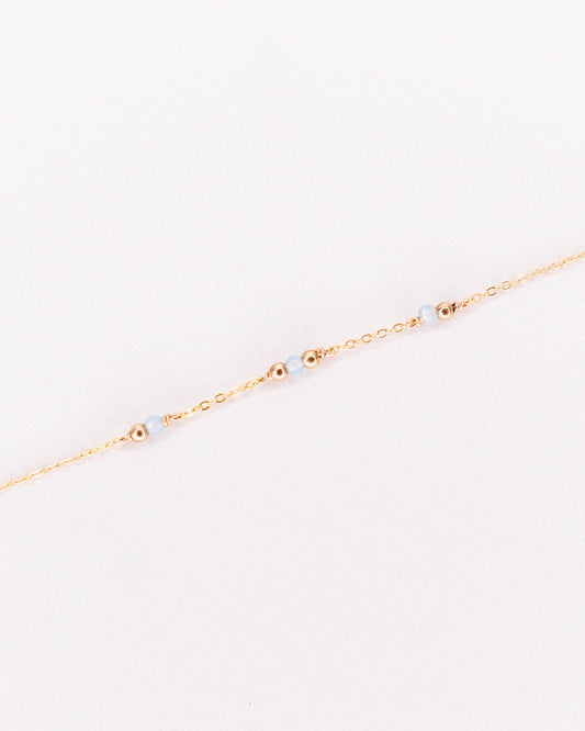 Bracelet Aube avec pierre Aigue marine - DupontDupont