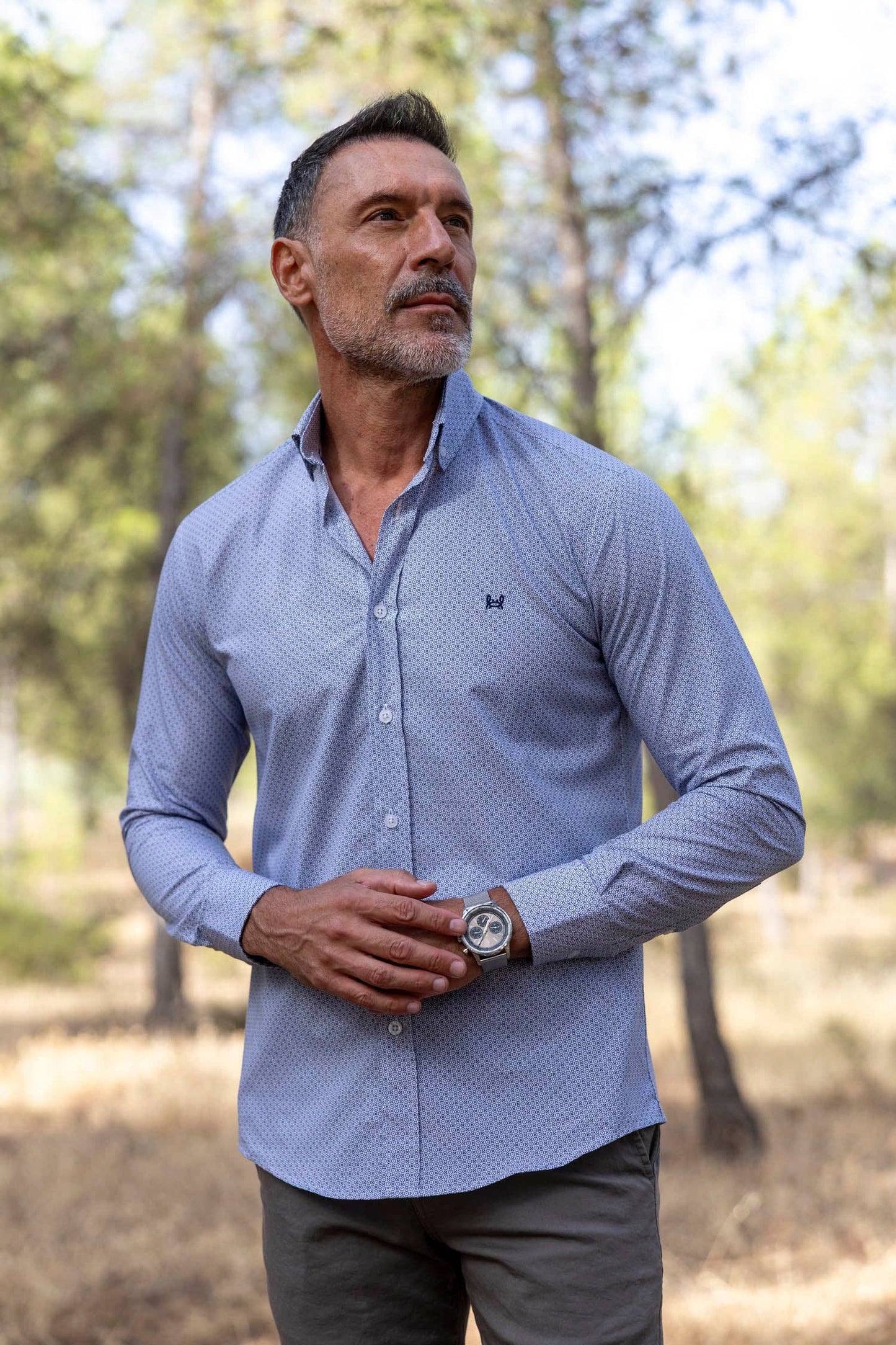 Chemise Imprimée Grise | Torrejón: M (3)