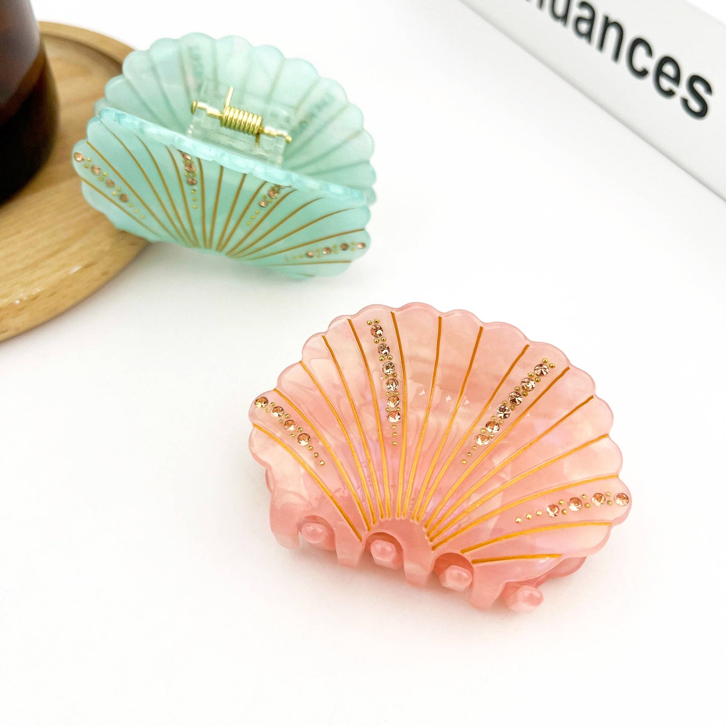 Pince à cheveux coquillage