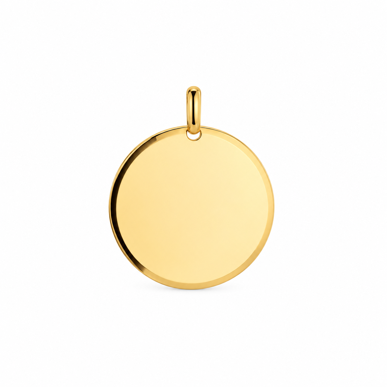 Médaille personnalisée à graver Plaqué Or / Argent 925