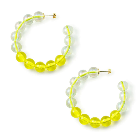 Créoles bubble tea jaune - DupontDupont