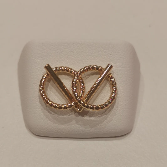 Puce rond barre diamante - DupontDupont