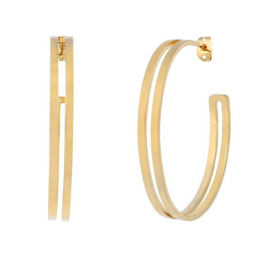 Grandes créoles lisses - DupontDupont