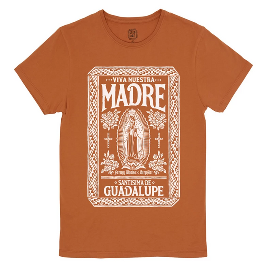 T-shirt Madre rouille